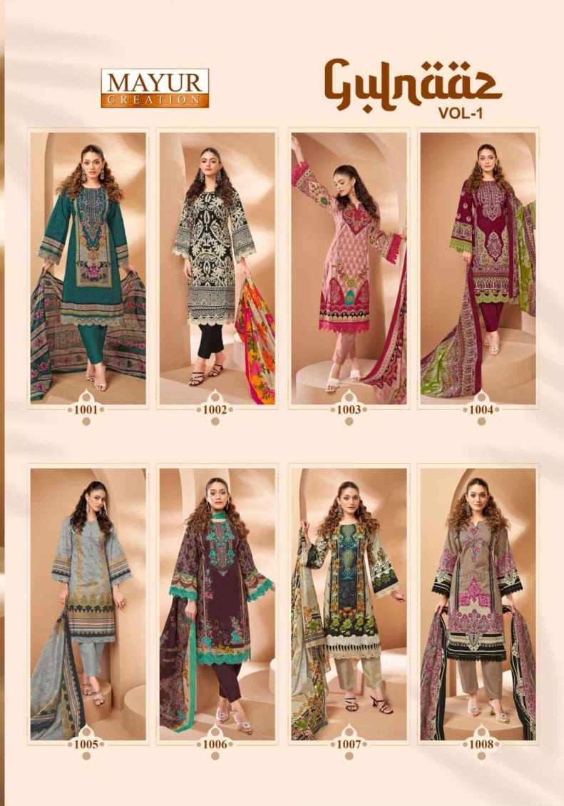 Gulnaaz Vol 1 By Mayur Cotton Printed Surat Dress Material Wholesale Market